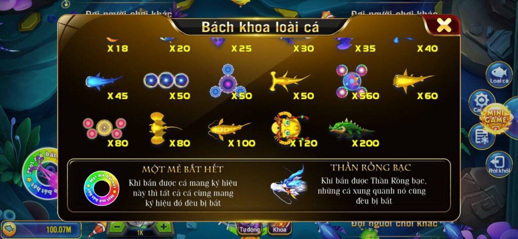 Hướng dẫn cách chơi game Bắn Cá 8US Online cực kỳ hấp dẫn 2 Bách khoa loài cá cực khủng